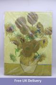 Print of Van Gogh's "Sunflowers" Painting, 80cm x 60cm