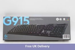 Logitech G915 Lightspeed Wireless G Series Keyboard, Black