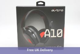 Astro A10 Gaming Headset, Grey/Red