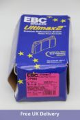 Two Ultimax2 Premium Replacement Brake Pads to include 1x DP680 and 1x DP1089, 4 Pieces per Set, Sli
