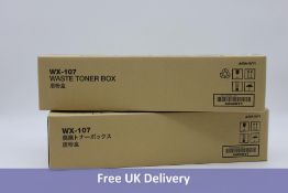 Two Konica WX-107 Waste Toner Boxes