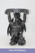 Katlot The Gothic Dragon of Netherley Boggs Sculptural Side Table, 14 Inches Tall