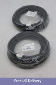 Five Leica Geosystems MSC1462 Extension Cables, M12M/F 5.0m