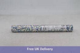 Three Rolls of Morris & Co Willow Boughs 81 Wallpaper With Leaves, Ivory/Light Blue, 52cm x 10.5m
