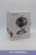 Ikohs Retro Jet Fan, Retro Desk Fan, Silver, Blade Diameter 150mm, Power 24W, Height 320mm Width 182