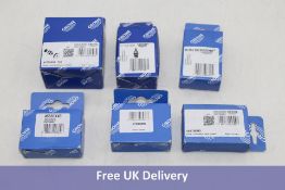 Six Grohe items to include 1x Non Return Valve 47753000, 1x 1/2" Headpart Longlife 07146000, 1x Disa