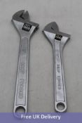Two JETech Adjustable Spanner, 1x Size 15" and 1x Size 18"