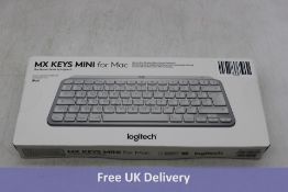 Logitech MX Keys Mini Wireless Keyboard for Mac, Grey