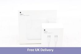 Two Apple items to include 1x Apple Power Adapter 67W USB-C, 1x USB C Charge Cable, 2M