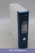 Six Hermes 2-D Ring Box File, A4, Metallic Blue, Ref 8BA4007, No Box