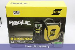 ESAB Electrode Welder Rogue ES 200i PRO Max. 200 A, Incl. Electrode Holder and Ground Cable, Black/Y