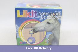 Two Likit Boredom Breakers for Horses, Aqua
