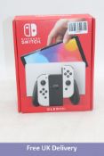 Nintendo Switch, OLED Model, White. Brand new, boxed. Minor box damage