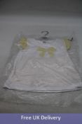 Three Rapife Amarillo Childrens Vest Set Two Piece, Yellow/White, Age Five