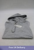 L'couture Track Short Hoodie, Grey, Size S