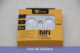 Twenty Leap Hifi Powerful Bass Stereo USB Wired Earphones, White, 1.2M