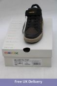 Geox ARZACH Kid's Trainers, Brown/Navy, UK 11.5