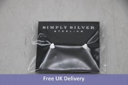 Four Simply Silver Sterling Silver 925 Earrings