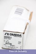 Omega PX419-015VI Pressure Sensor, 15 psi, Current, Vacuum, 30 VDC, 1/4" - 18 MNPT. Box damaged