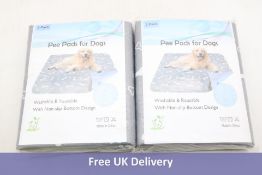 Two Packs Boadan Dog Training Pads, Washable, Two Per Pack