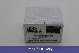 Six Double Dragon Premium White PVC Blank Cards, 500 Per Box