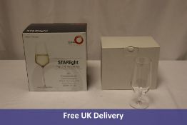 Eight Stolzle Lausitz Glassware to include 6x Starlight Champagne Glasses, 290 ml, Sets of 6, 2x Gra