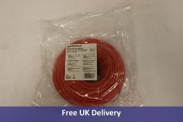 Fourteen Basetech RJ45 Network Cables, CAT 6A S/FTP, 30m, Red, BT-1715498