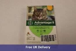 Four Advantage II Flea Prevention and Treatment for Small Cats, 5-9 Pounds, 6 Pack