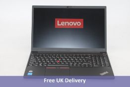 Lenovo ThinkPad E15 Laptop, Core i5-1235U, 8GB RAM, 240GB SSD, Windows 10. Used, no box or accessori