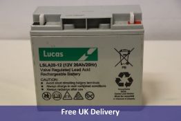 Two Lucas LSLA20-12 12V 20A Mobility Batteries