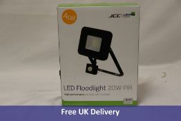 Three Acel 20W LED Floodlights complete with Manual Override, AC444787
