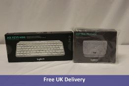 Logitech MX Keys Mini Wireless Illuminated Keyboard and MX Travel Case