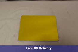 Nine Plate Services Blank Rear Motorcycle Number Plates, Yellow, 229mm x 178mm