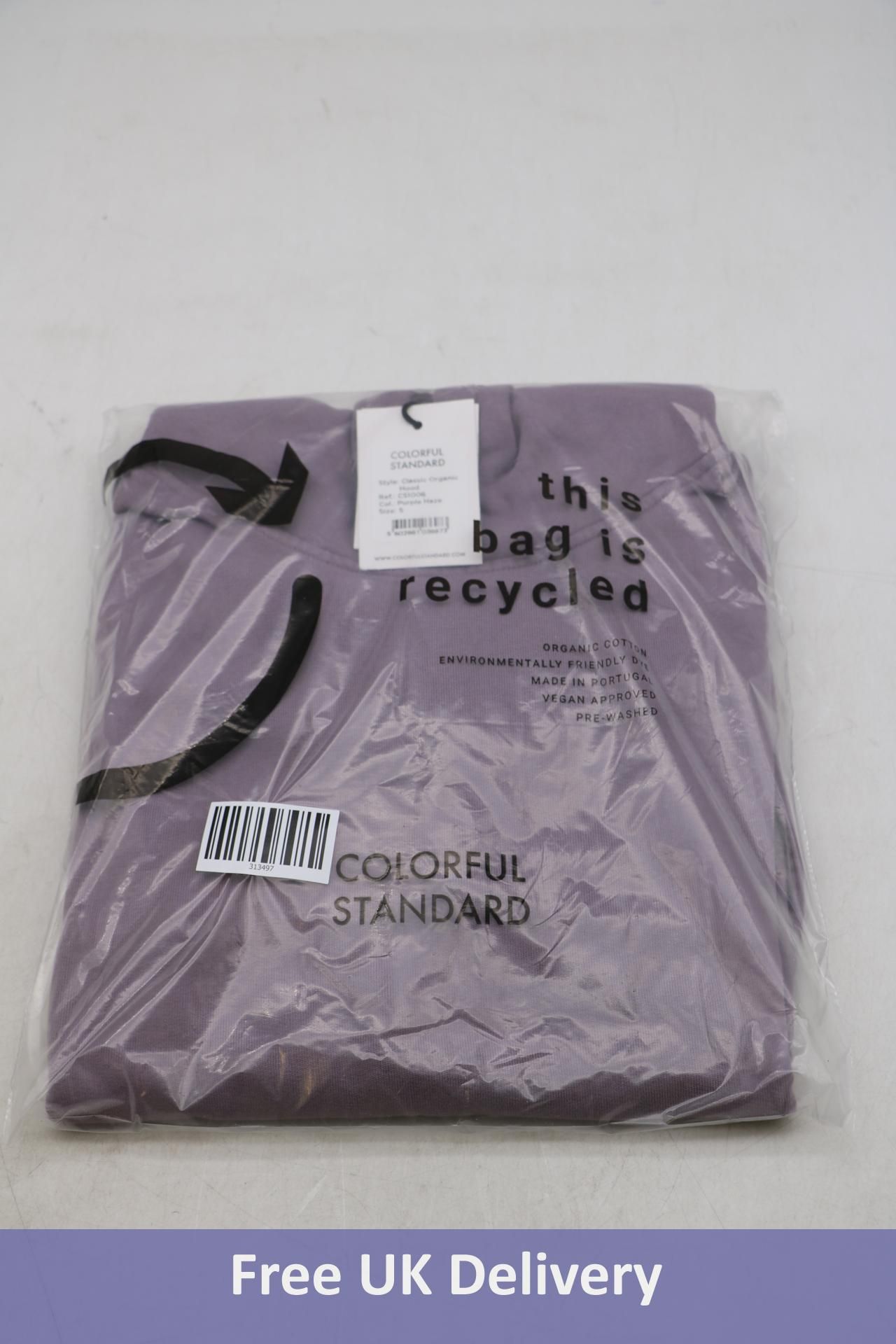 Colorful Standard Organic Cotton Hoodie, Purple Haze, Size M