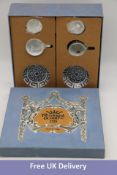 Richard Ginori 1735 Small Cup Set with Cover, 2x Cups, 2x Covers, 2x Saucers