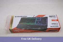 Apex 3 10-Zone RGB Lighting Premium Magnetic Gaming Keyboard, Black