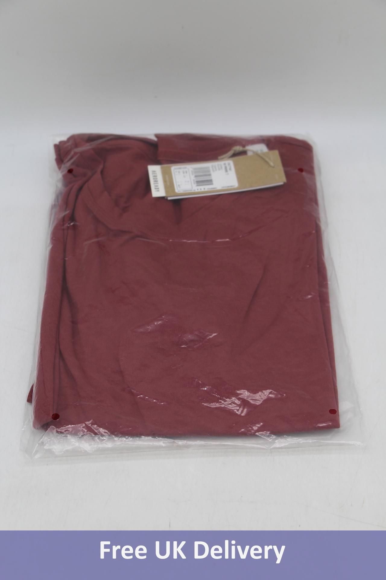 Three Adidas Women's Prime T-shirts to include 2x Large and 1x XL, Burgundy