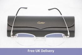 Cartier CT0309O-002 Glasses, Silver/Transparent, Frames Only