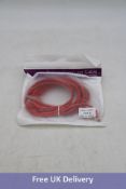 Twenty Cat6 Computer Cable, Red, 5M