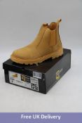 Grafters Men's Leather Safety Boots, Honey, UK 9