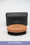 Four Zilberhaar Hair and Beard Brush, 100% Boar Bristle and Pear Wood