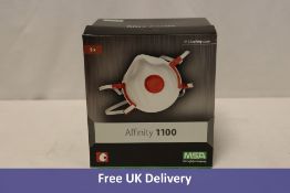 Twelve MSA Affinity 1100 FFP3 Respirator Mask with Exhale Valve, 5 Pack