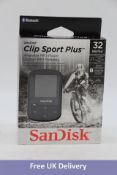 SanDisk Wireless 32GB Sports Player Clip Sport Plus, Black