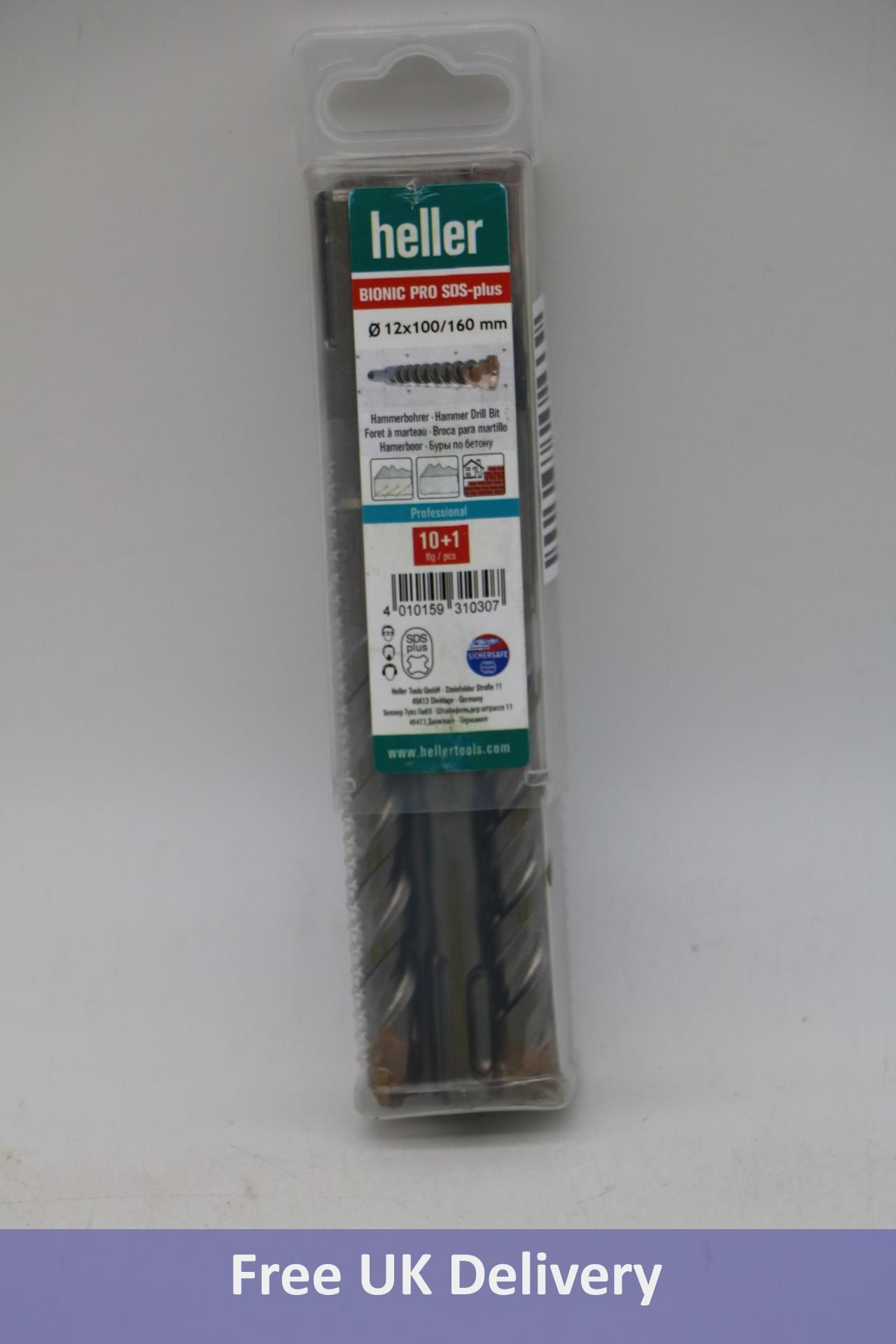 Heller Bionic Pro Drill Bits, Pack of 11, SDS Plus, 12 x 100 x 160mm