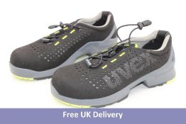 Uvex Men's Safely Toe Capped Trainers, Black/Grey, EU 40, No Box
