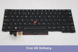 Lenovo Part 5N20V44216 Black Backlit Keyboard, Black
