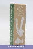 Ten Olivers Kitchen Premium Press Garlic Crusher, Silver
