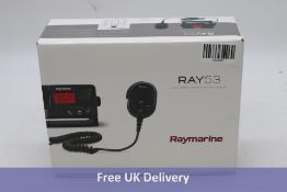 Raymarine Ray53 VHF Radio Integrated GPS Receiver, Black