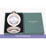 Dalvey Blue Mother of Pearl Voyager Compass, Silver
