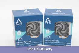 Two Arctic Freezer A35 CO AM4 CPU Coolers, with MX-5 Thermal Paste included